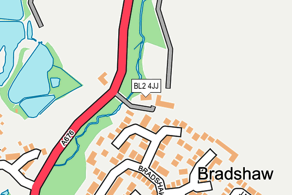 BL2 4JJ map - OS OpenMap – Local (Ordnance Survey)