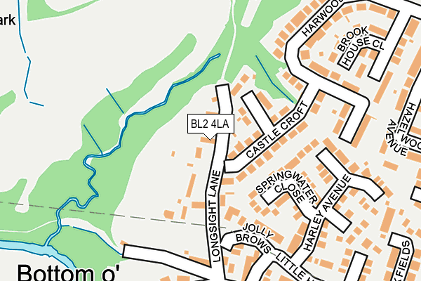 BL2 4LA map - OS OpenMap – Local (Ordnance Survey)