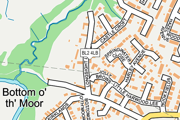 BL2 4LB map - OS OpenMap – Local (Ordnance Survey)