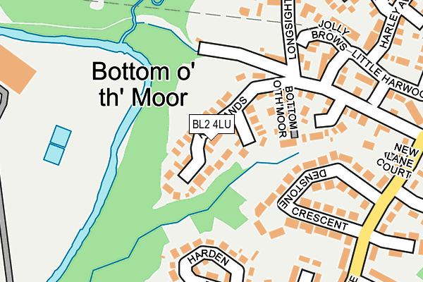 BL2 4LU map - OS OpenMap – Local (Ordnance Survey)