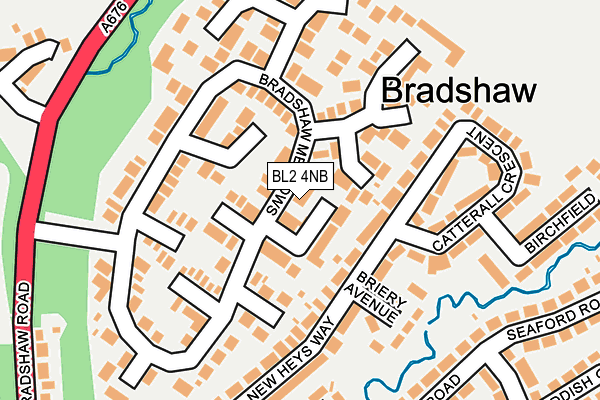 BL2 4NB map - OS OpenMap – Local (Ordnance Survey)