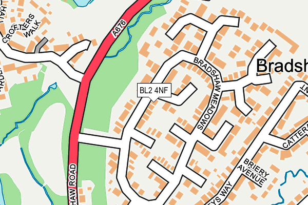 BL2 4NF map - OS OpenMap – Local (Ordnance Survey)