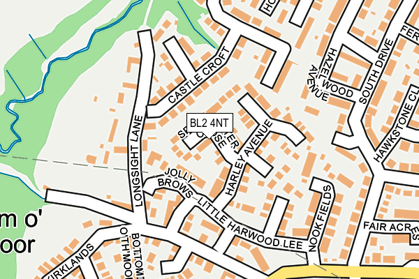 BL2 4NT map - OS OpenMap – Local (Ordnance Survey)