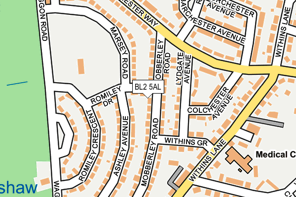 BL2 5AL map - OS OpenMap – Local (Ordnance Survey)