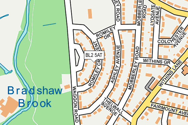 BL2 5AT map - OS OpenMap – Local (Ordnance Survey)