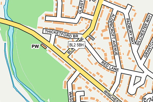 BL2 5BH map - OS OpenMap – Local (Ordnance Survey)