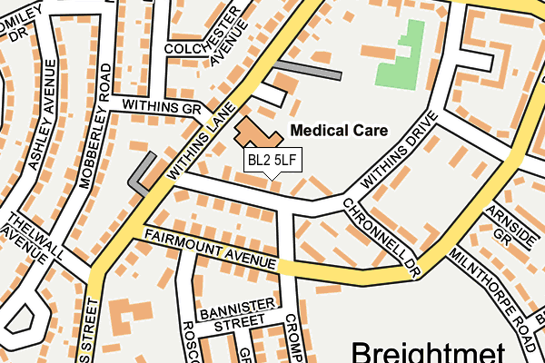 BL2 5LF map - OS OpenMap – Local (Ordnance Survey)