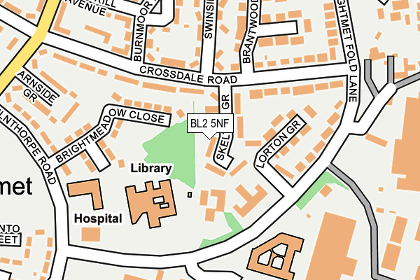 BL2 5NF map - OS OpenMap – Local (Ordnance Survey)