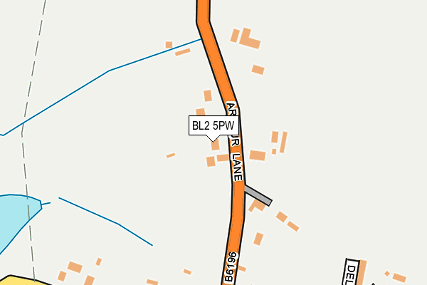 BL2 5PW map - OS OpenMap – Local (Ordnance Survey)