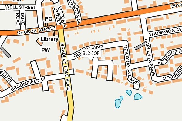 BL2 5QF map - OS OpenMap – Local (Ordnance Survey)