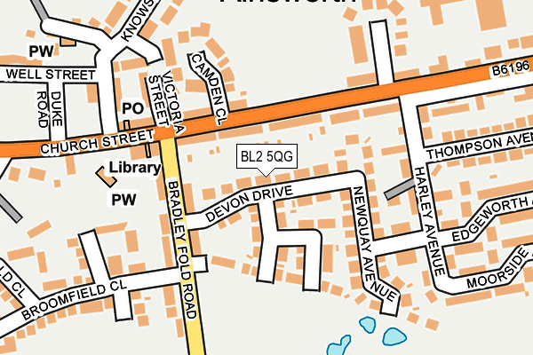 BL2 5QG map - OS OpenMap – Local (Ordnance Survey)