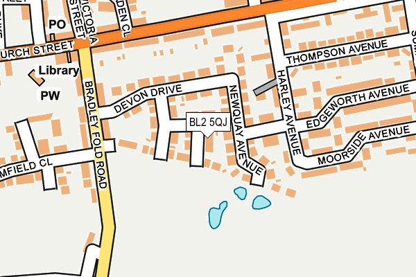 BL2 5QJ map - OS OpenMap – Local (Ordnance Survey)