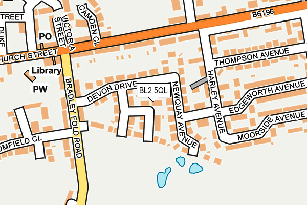 BL2 5QL map - OS OpenMap – Local (Ordnance Survey)