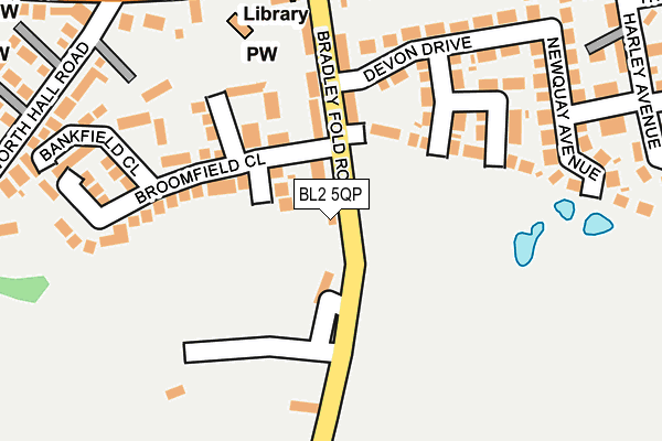 BL2 5QP map - OS OpenMap – Local (Ordnance Survey)