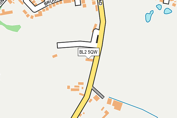 BL2 5QW map - OS OpenMap – Local (Ordnance Survey)