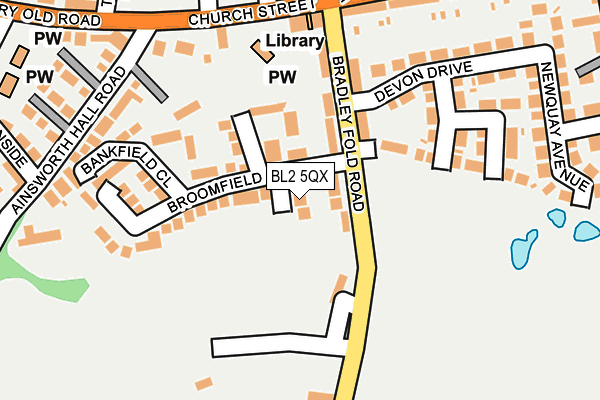 BL2 5QX map - OS OpenMap – Local (Ordnance Survey)