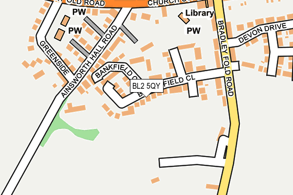 BL2 5QY map - OS OpenMap – Local (Ordnance Survey)