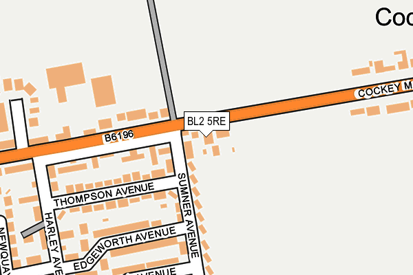 BL2 5RE map - OS OpenMap – Local (Ordnance Survey)
