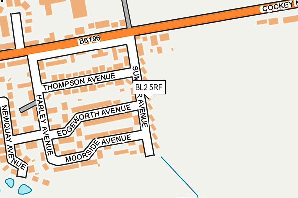 BL2 5RF map - OS OpenMap – Local (Ordnance Survey)