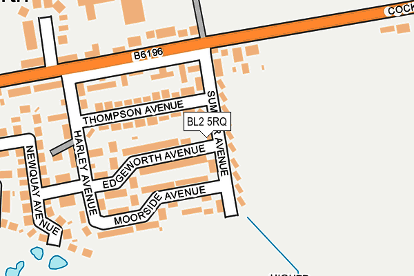 BL2 5RQ map - OS OpenMap – Local (Ordnance Survey)