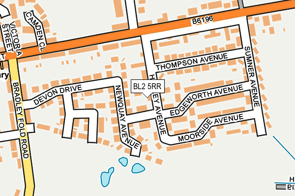 BL2 5RR map - OS OpenMap – Local (Ordnance Survey)