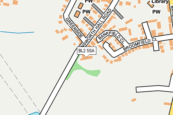 BL2 5SA map - OS OpenMap – Local (Ordnance Survey)