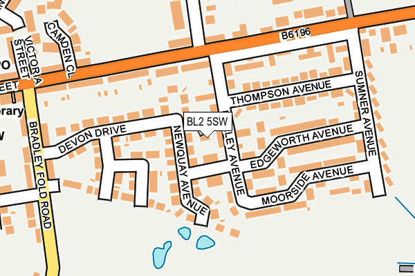 BL2 5SW map - OS OpenMap – Local (Ordnance Survey)