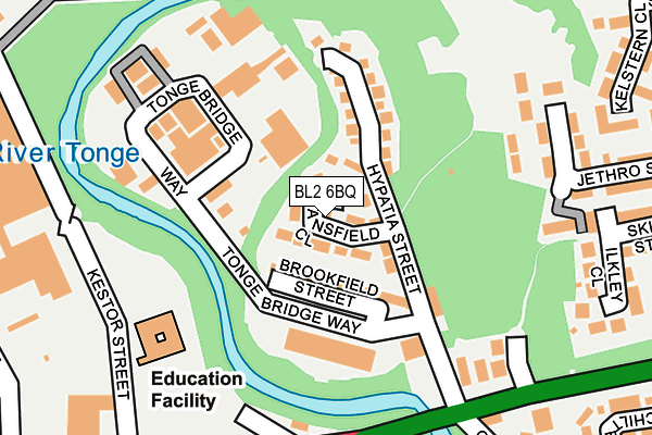 BL2 6BQ map - OS OpenMap – Local (Ordnance Survey)