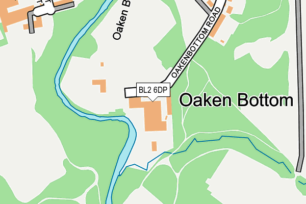 BL2 6DP map - OS OpenMap – Local (Ordnance Survey)