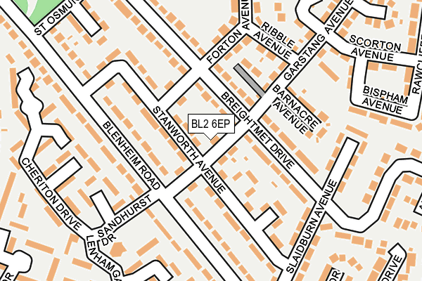 BL2 6EP map - OS OpenMap – Local (Ordnance Survey)