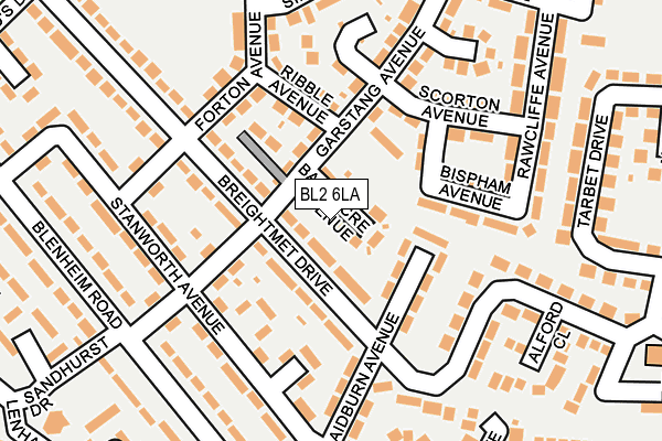 BL2 6LA map - OS OpenMap – Local (Ordnance Survey)