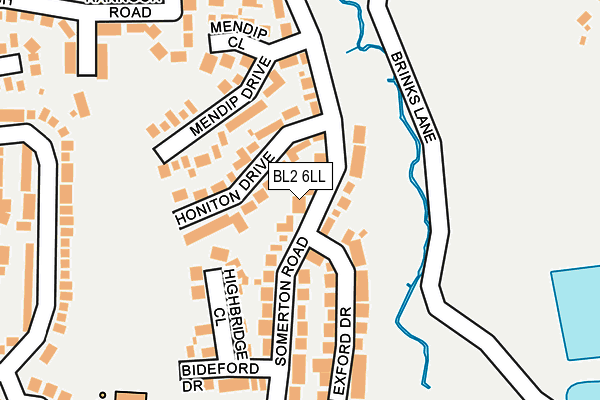 BL2 6LL map - OS OpenMap – Local (Ordnance Survey)