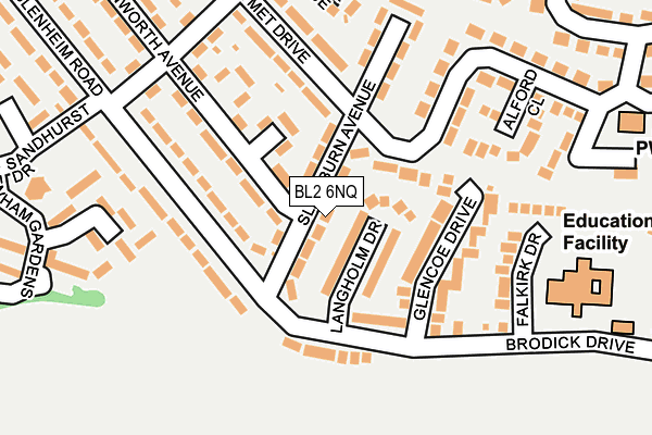 BL2 6NQ map - OS OpenMap – Local (Ordnance Survey)