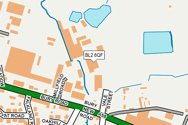 BL2 6QF map - OS OpenMap – Local (Ordnance Survey)