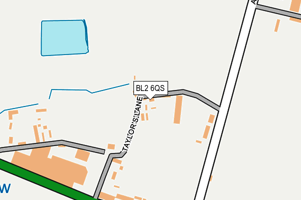 BL2 6QS map - OS OpenMap – Local (Ordnance Survey)