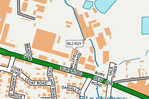Map of PARKERS ONLINE LIMITED at local scale