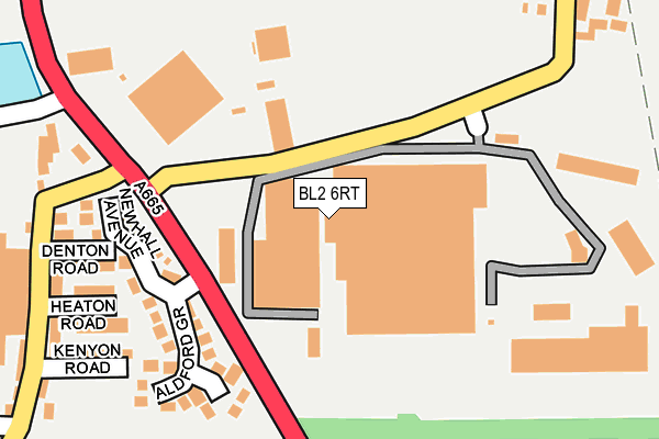 BL2 6RT map - OS OpenMap – Local (Ordnance Survey)