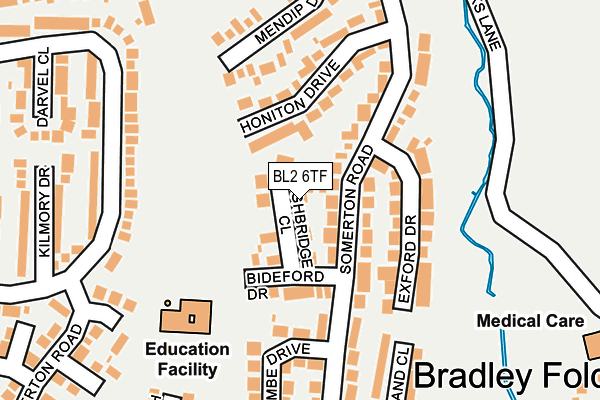 BL2 6TF map - OS OpenMap – Local (Ordnance Survey)