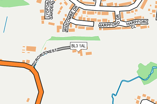BL3 1AL map - OS OpenMap – Local (Ordnance Survey)