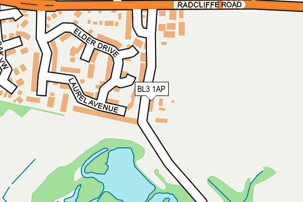 BL3 1AP map - OS OpenMap – Local (Ordnance Survey)