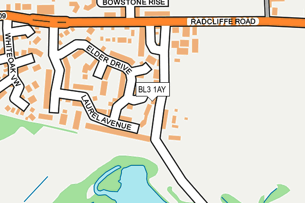 BL3 1AY map - OS OpenMap – Local (Ordnance Survey)