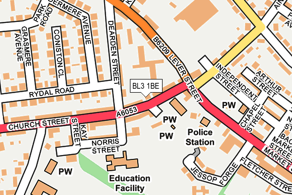 Map of EXTON LEISURE LTD at local scale