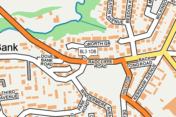 BL3 1DB map - OS OpenMap – Local (Ordnance Survey)