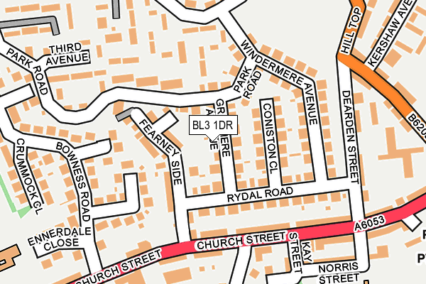 BL3 1DR map - OS OpenMap – Local (Ordnance Survey)