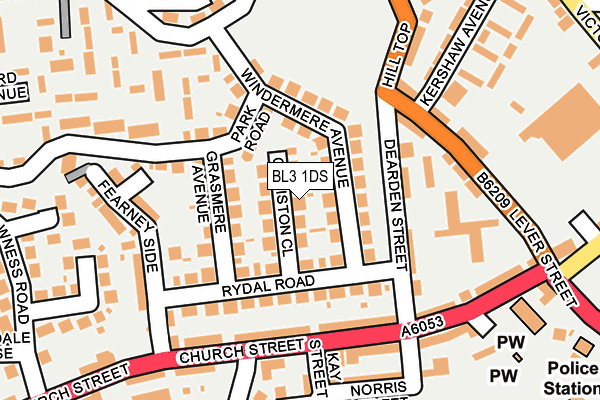 BL3 1DS map - OS OpenMap – Local (Ordnance Survey)