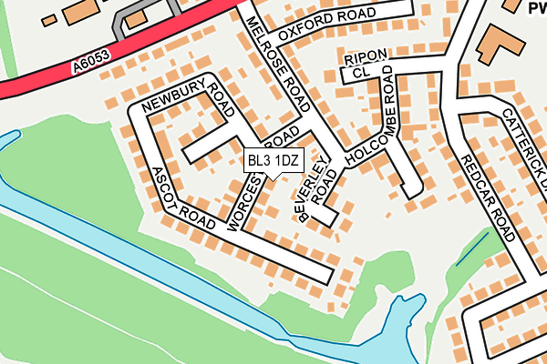 BL3 1DZ map - OS OpenMap – Local (Ordnance Survey)