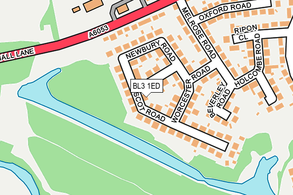 BL3 1ED map - OS OpenMap – Local (Ordnance Survey)