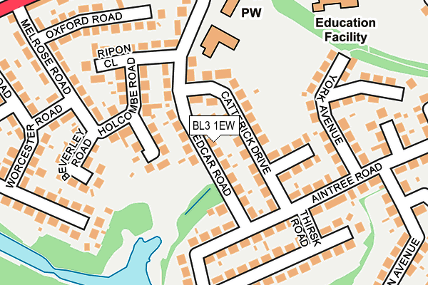 BL3 1EW map - OS OpenMap – Local (Ordnance Survey)