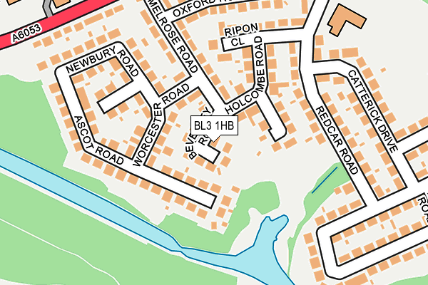 BL3 1HB map - OS OpenMap – Local (Ordnance Survey)