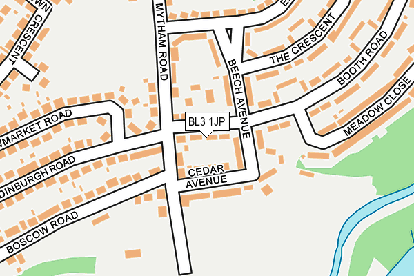 Map of BOOTH ROAD STORES LTD at local scale